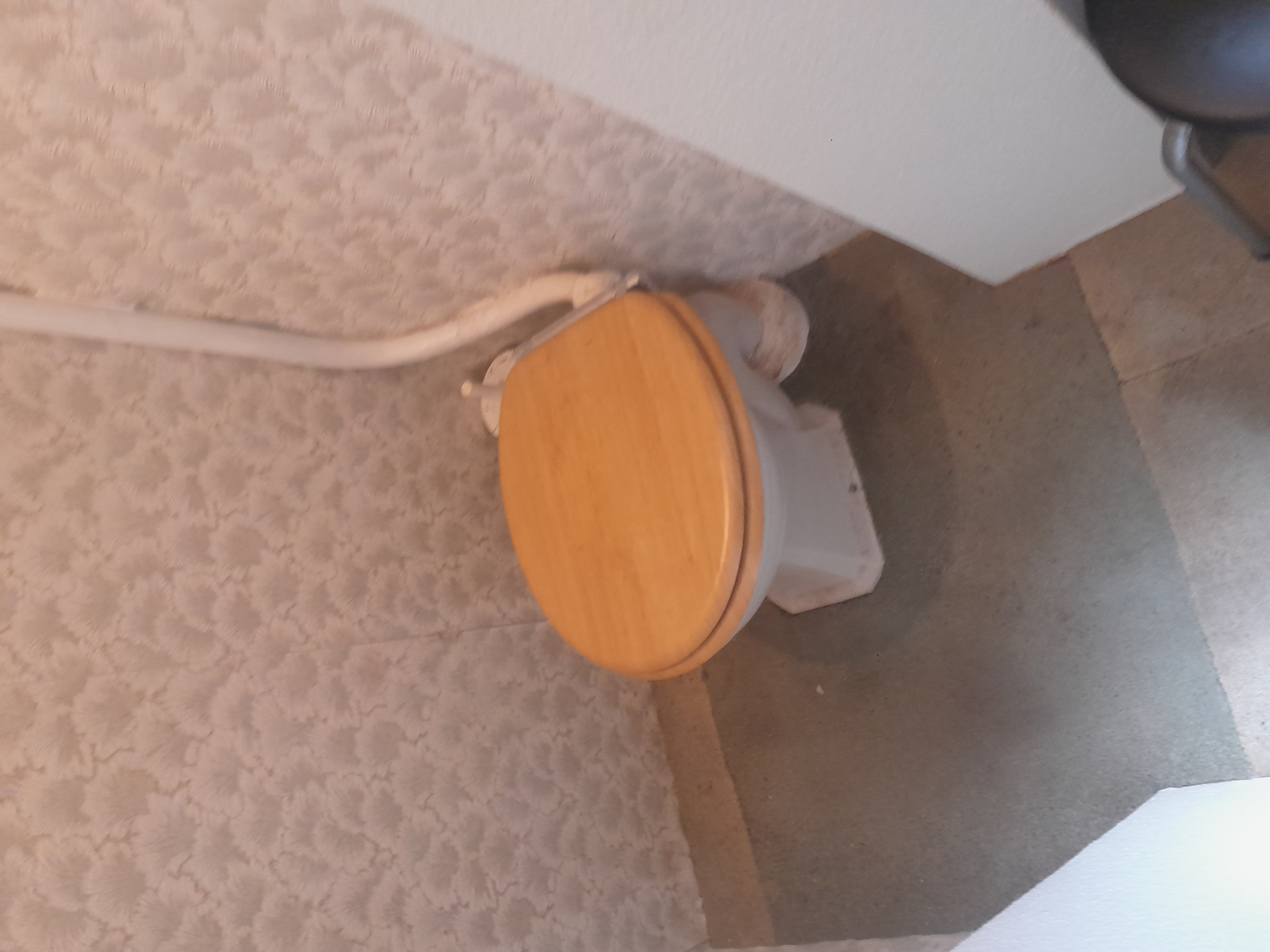 Old toilet before repair, Kingston upon Thames plumbing job